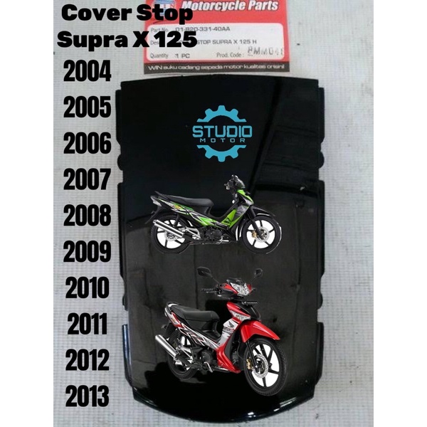 COVER PET STOP SAMBUNGAN BODY BELAKANG HONDA SUPRA X 125 LAMA SUPRA X 125 New  HITAM Merek WIN KAP TUTUP LAMPU STOP