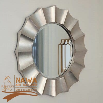 pigura ukir / mirror ukir / mirror hias / pigura hias / hiasan dinding - Putih