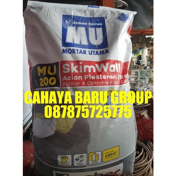 Mortar Mu 200 Acian Plesteran Dan Beton 40 Kg