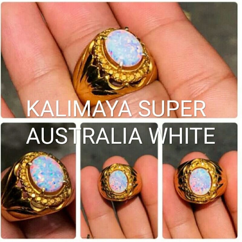 Batu Cincin Batu Kalimaya Australia White