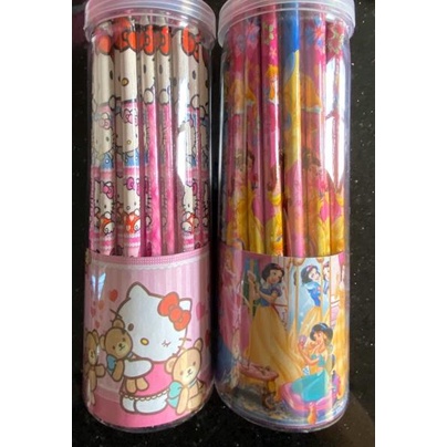 

(LANGSUNG KIRIM) Pensil 2B fancy karakter tabung (50pc), pensil pot, pensil set, pencil fancy 2B