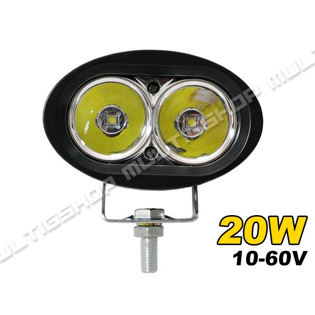 Work Lamp 20W Cree 2 LED Putih Owl Lampu Off Road