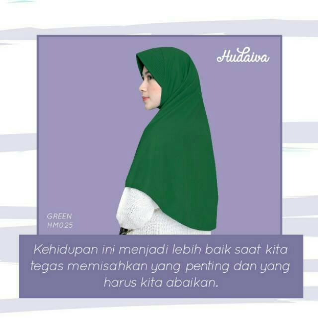 HM025 - Green - Jilbab Hudaiva Morocco