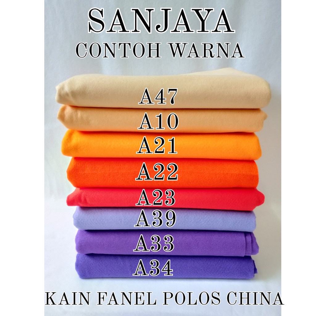 (PART 1) KAIN FLANEL / KAIN FANEL ROLL / KAIN WARNA WARNI / KAIN FANEL POLOS CHINA PER 1 ROLL