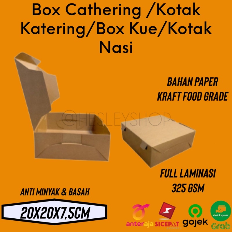 

Kotak Katering Box Cathering Box Nasi Full Laminasi/tidak laminasi 325 Gsm
