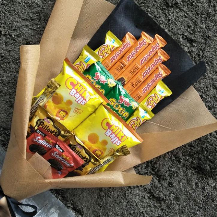 

BUCKET SNACK/hadiah wisuda/ulang tahun/sidang/snack termurah