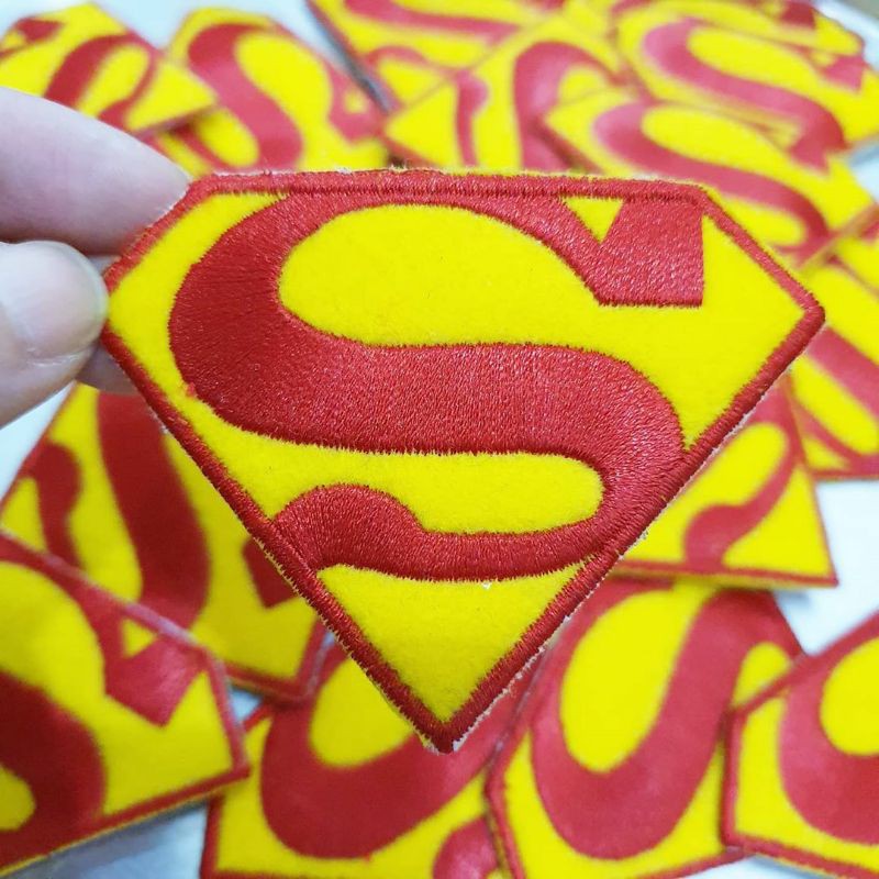 Patch Superman/Super Hero/Sticker Bordir