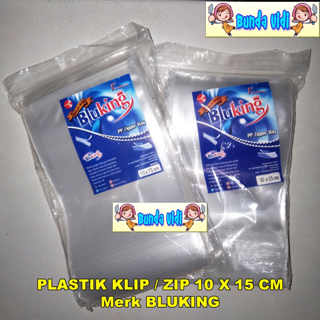 Plastik Klip Snack PP Bening 10x15 Ketebalan 50 mic / Kantong Plastik Klip / Plastik Ziplock 50 Lbr