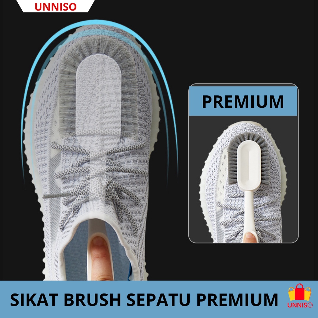 UNNISO - Sikat Sepatu Premium Multifungsi Dua Sisi SSP12