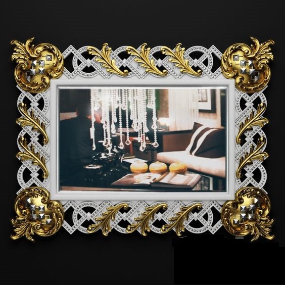 Furniture Jati Jepara Figura Cermin Mirror Hias Dinding Rumah Minimalis Mewah Modern