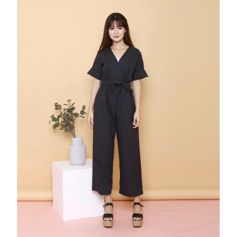 Jumpsuit Celana Panjang Wanita Lengan Pendek | Zara Cullote Jumpsuit