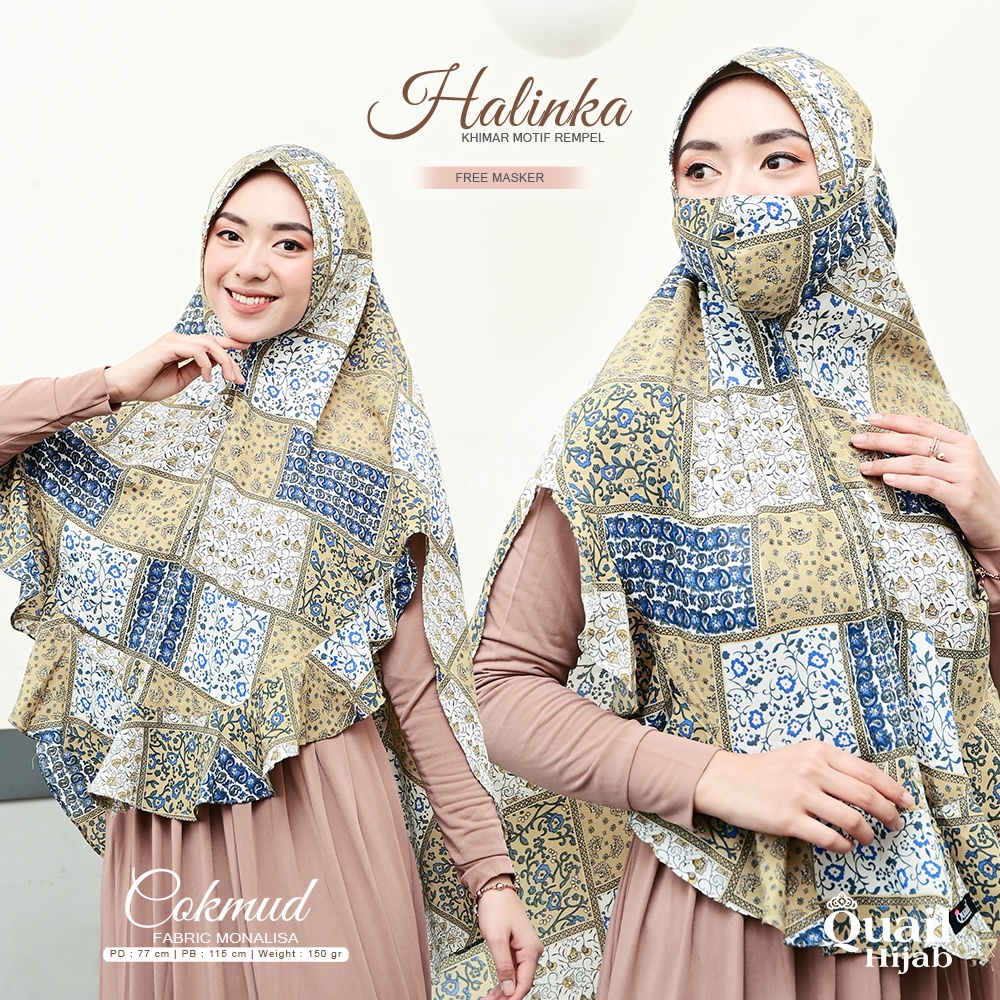 Quail Hijab - HALINKA HIJAB MOTIF MASKER