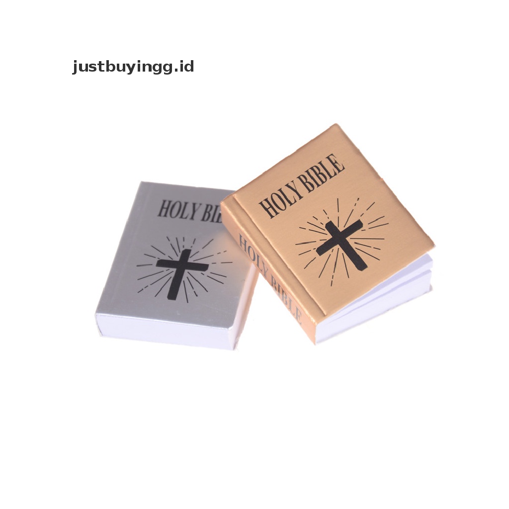 Justbuyingg.Id Miniatur Buku Alkitab Dekorasi Rumah Boneka 1: 12