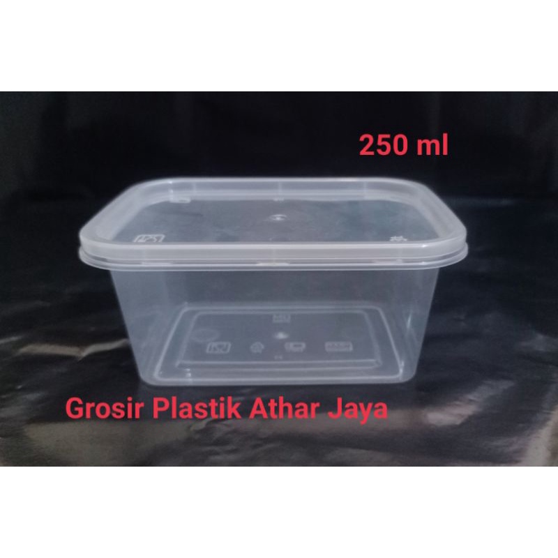 Kotak Makan Plastik / Victory Thinwall / Food Container - kotak ukuran 250 ml