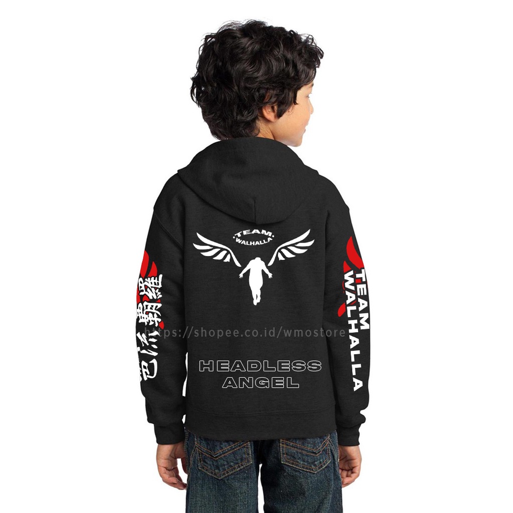 Jaket VALHALLA ANAK Hoodie Zipper Tokyo Revengers Terbaru