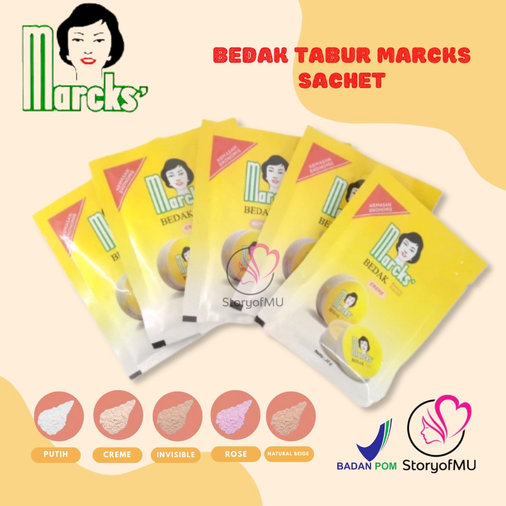 Marck's Marcks  Active Bedak Tabur Beauty Powder Sachet 20gr bedak marks tabur Sacet