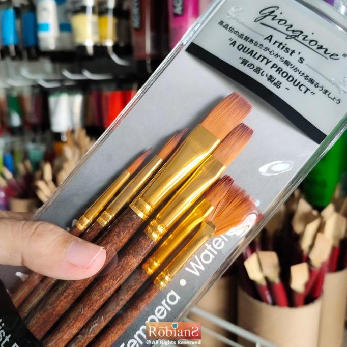 

TERBARU Kuas Lukis Giorgione Set G-6030H - Isi 6 pcs/CAT AKRILIK SET/CAT AKRILIK SET 24 WARNA/CAT AKRILIK PASTEL/CAT AIR/CAT AIR LUKIS SET/CAT AIR GIOTTO/KUAS LUKIS 1 SET/KUAS LUKIS KECIL/KUAS LUKIS LENGKAP/KANVAS LUKIS/KANVAS LUKIS SKETSA/KANVAS LUKIS