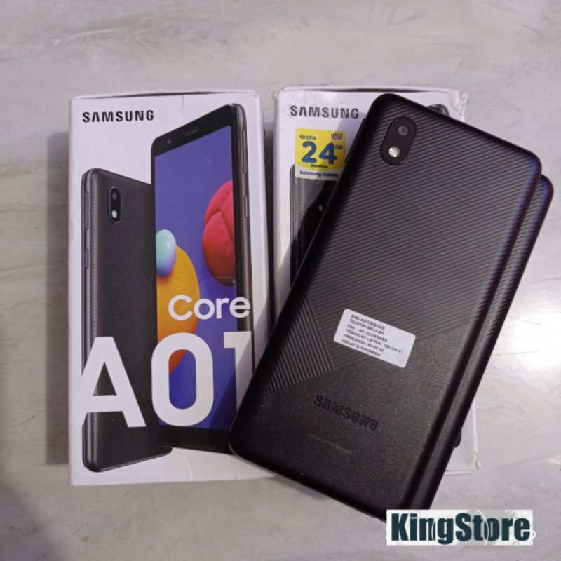 Samsung A01 core 1/16 Second - fullset - seken original garansi resmi