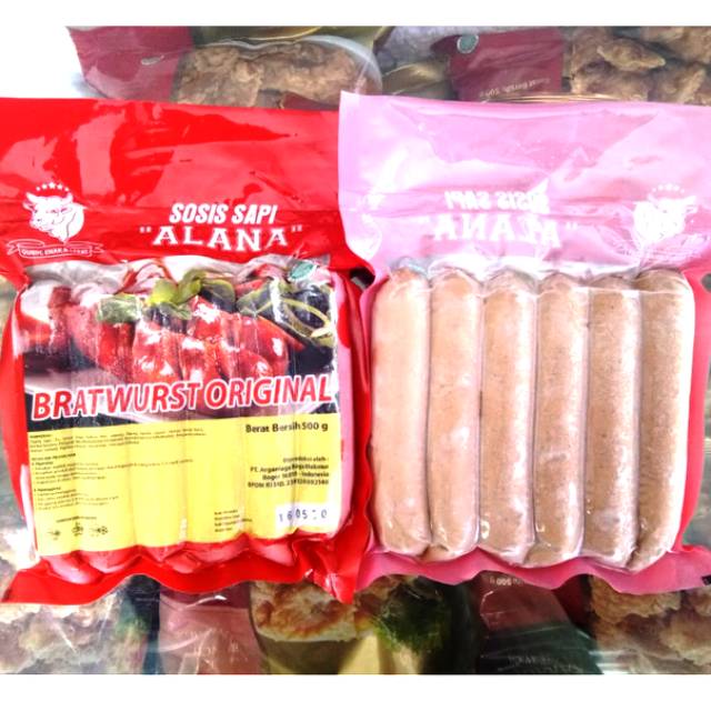 

SOSIS BRATWURST ALANA MINI KEJU 500 GRAM MAKANAN BEKU MURAH