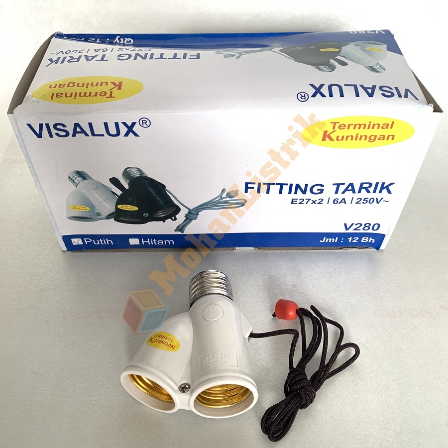 Fitting Tarik VISALUX / Fitting Cabang 2 Tarik V280W Terminal Kuningan SNI