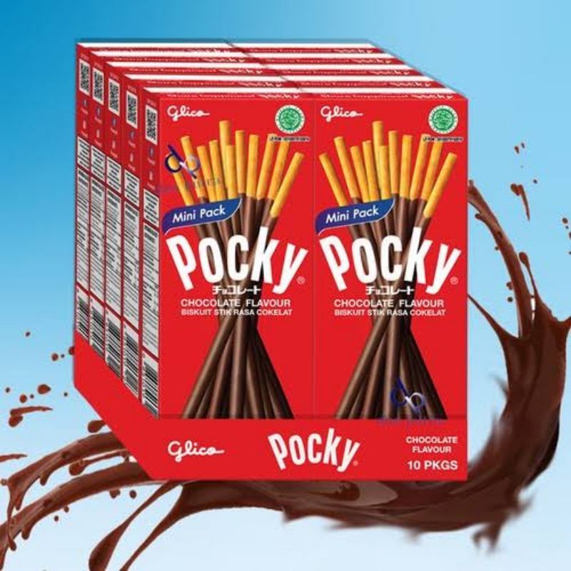 

pocky coklat 22 gr isi 10 pack atau 5 pack pocky mini