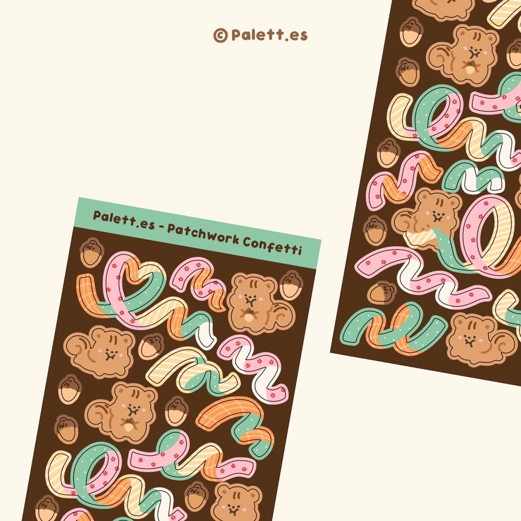 

[LAST STOCK] Palett.es - Patchwork Confetti Sticker Sheet