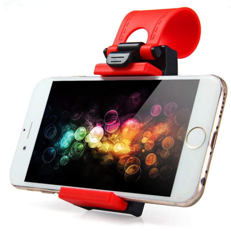 Universal Car Steering Wheel Clip Mount Holder For iPhone Xiaomi Huawei Vivo GPS