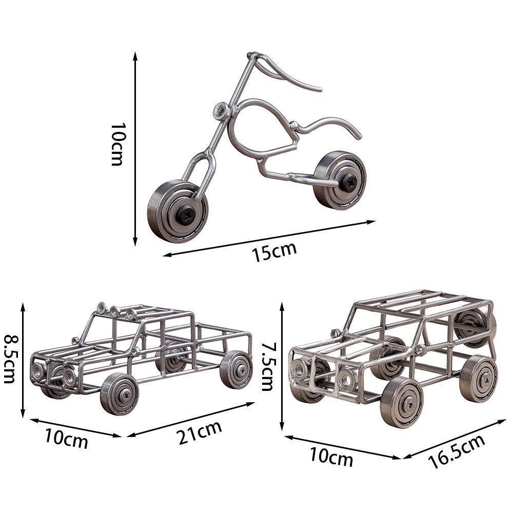 Solighter Miniatur Motor SUV Pickup Bahan Besi Untuk Dekorasi Rumah