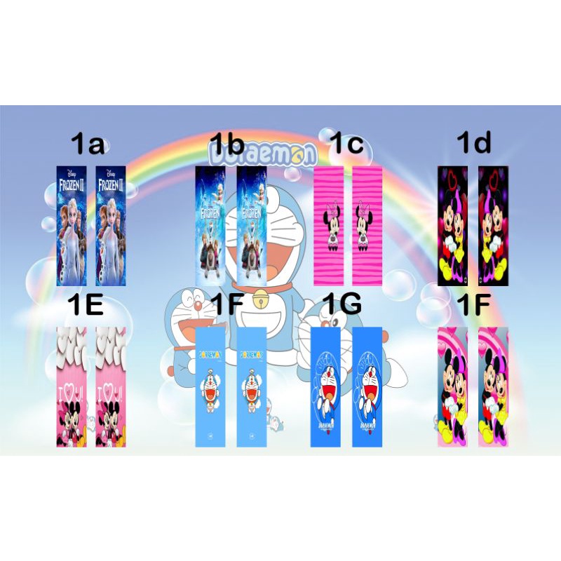 stiker kaca motif kartun 01