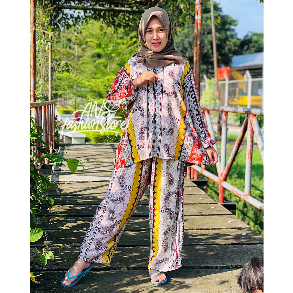 SETCEL JUMBO ONE SET JUMBO SETELAN WANITA SETELAN WANITA KEKINIAN STELAN WANITA KEKINIAN ONE SET RAY