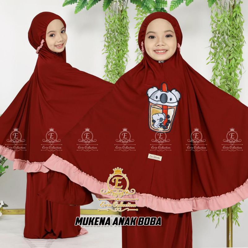 MUKENA ANAK KARAKTER BOBA/ MUKENA ANAK MURAH DAN ADEM