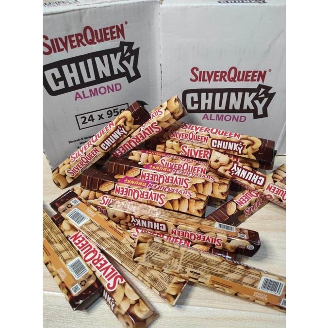 

COKLAT SILVERQUEEN 95GR / SILVERQUEEN CHUNGKY BAR 1 BOX DC51C1215