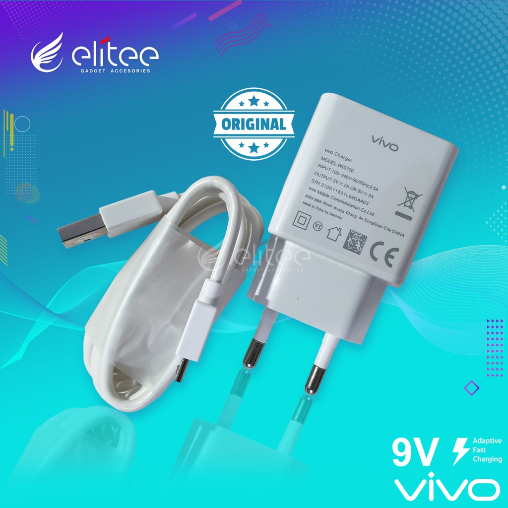 Charger Vivo Original 9V Fast Charging Micro USB BK0270