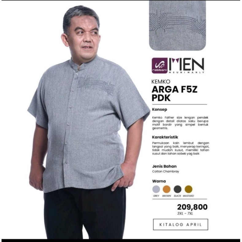 Kemko Rabbani Argha F5z lengan pendek 3XL