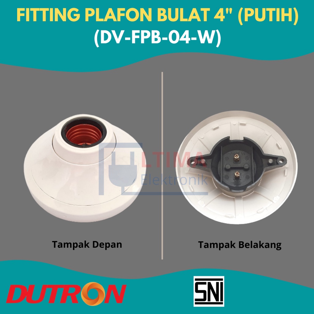 Dutron Fitting Plafon 4&quot; 4 Inch DV FPB 04 W