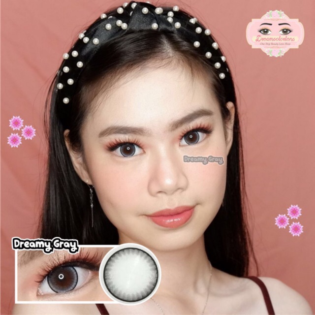 Softlens Kitty Kawaii Dreamy Gray / Brown / Abu / Coklat Normal Minus Beda Minus