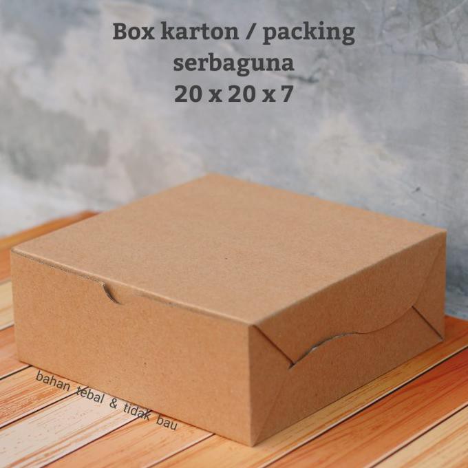 

BARU BOX KARTON DUS 20x20x7 KOTAK KUE - DUS SERBAGUNA