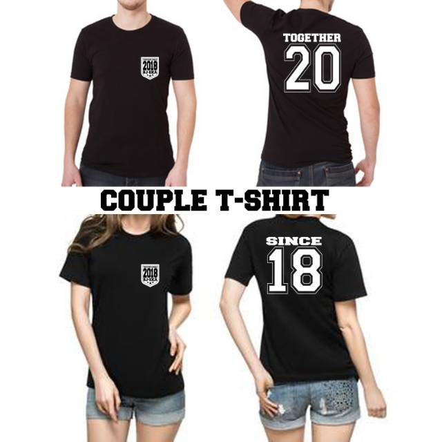 KAOS COUPLE TOGETHER SINCE PASANGAN