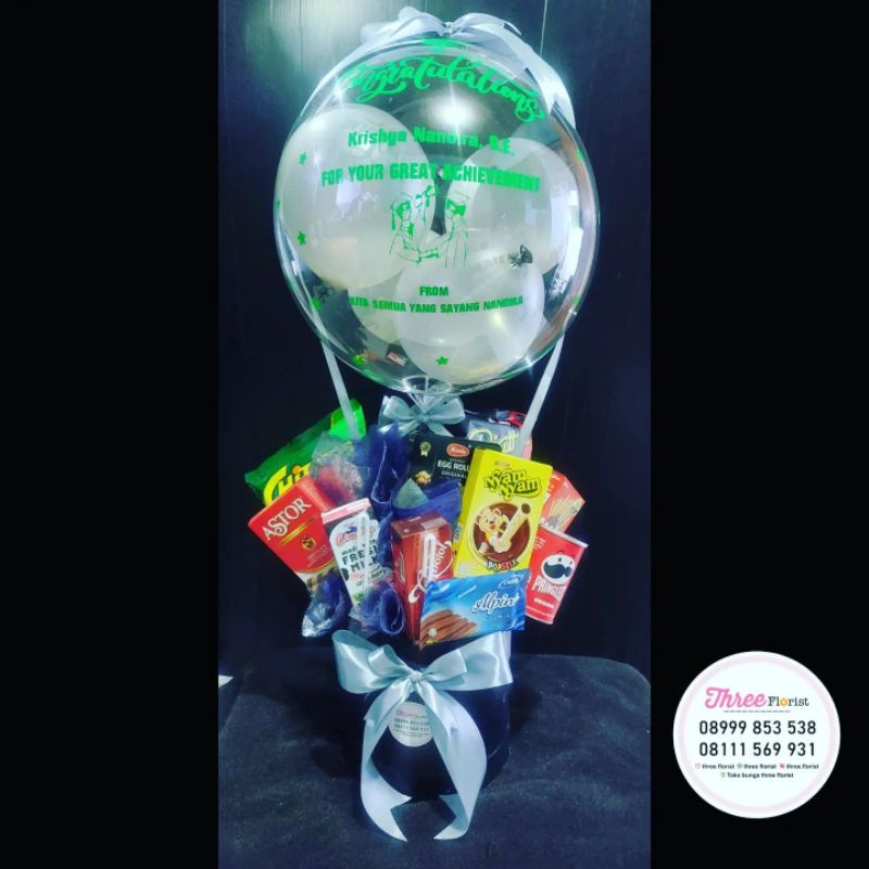 box balon snack / hadiah ucapan wisuda / gift box snack / gift ucapan / hadiah ucapan graduations