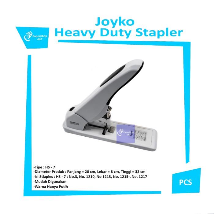 

Staples | Joyko Heavy Duty Stapler Hs - 7 Cekrekan Besar Hs - 7 - 1 Pcs Murah Baru