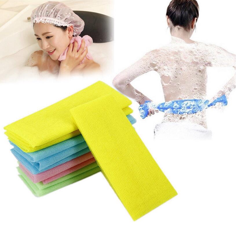 Kain Terry Jepang Scrubbing Gosok Mandi Mesh Body Cleaning Towel Exfoliating