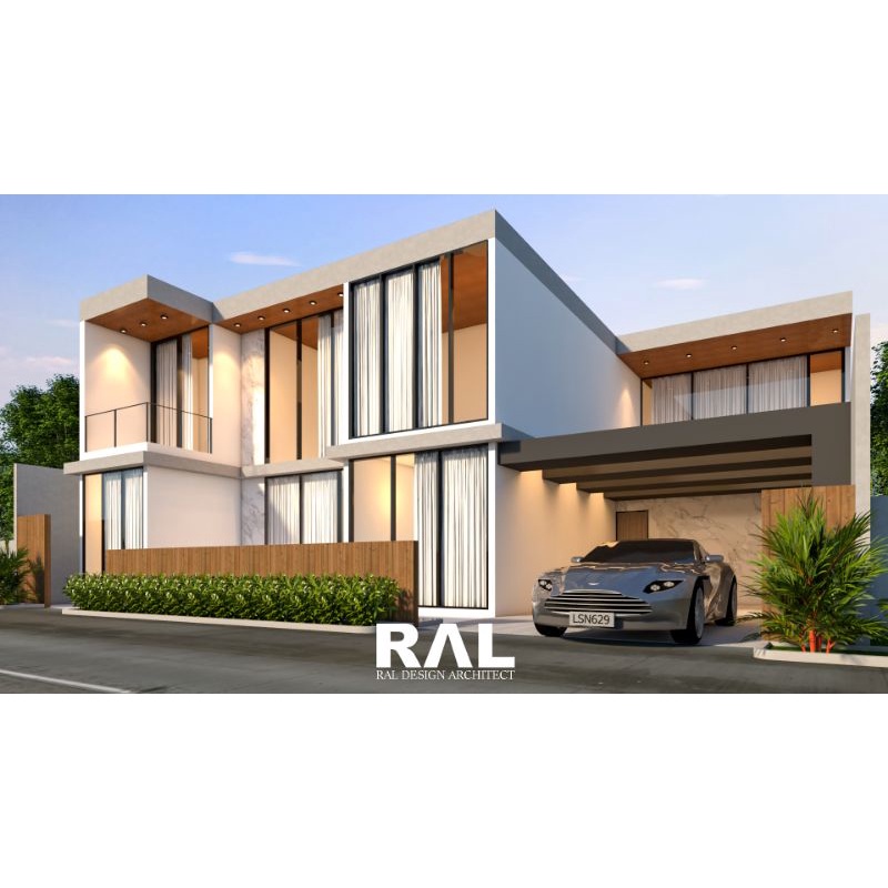Jasa Desain Fasad Rumah 3D Render Eksterior.