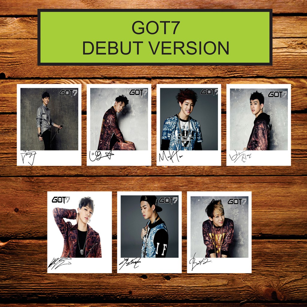 GOT7 01 SIGNED KPOP POLAROID