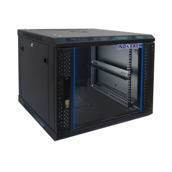 WIR5508S - 8U Wallmount Rack Depth 550mm Single Door 19&quot; - INDORACK