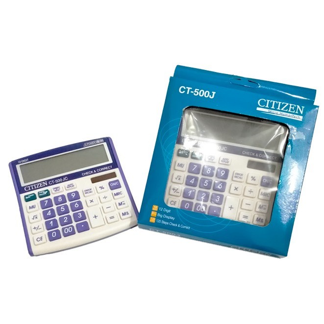

KALKULATOR CITIZEN CT-500J (12 DIGIT/ CHECK & CORRECT)
