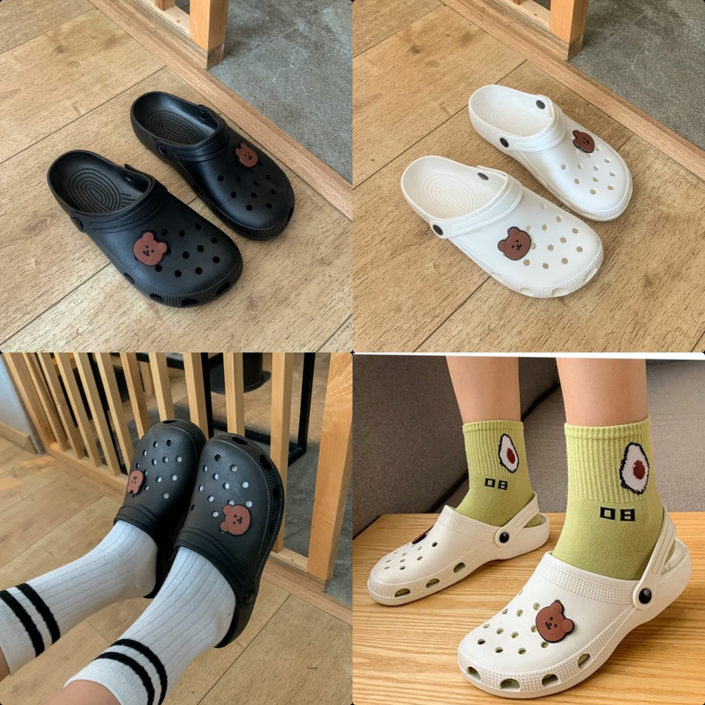 Sandal Wanita GROSIRTAS TG1568 Sandal Selop Crocs Rumah Import / Sandal Kodok Wanita (H3A5) Sendal H