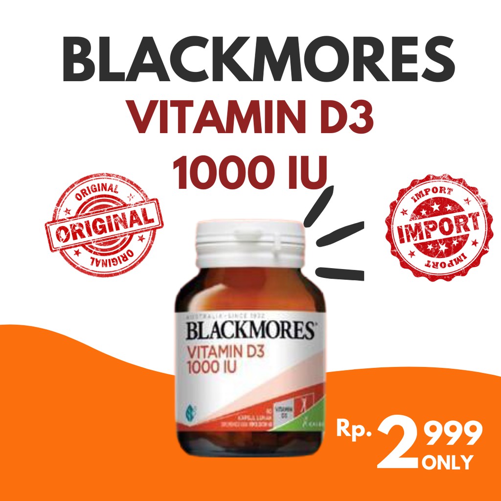 [ECER] BLACKMORES  D3 1000 IU ORIGINAL IMPORT AUSSY