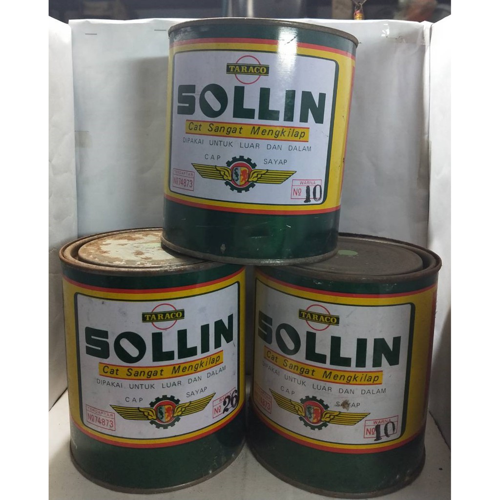 

PROMO CUCI GUDANG Cat Besi Kayu SOLLIN TARACO 11 Pilihan Warna 1 Kg