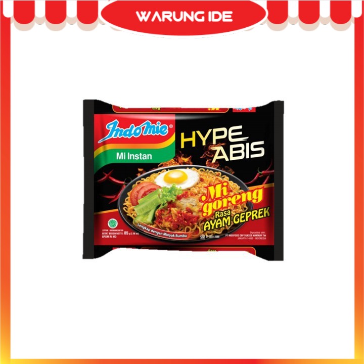 

Indomie Mi Instan Mi Goreng HYPE ABIS Rasa AYAM GEPREK - [85gr]