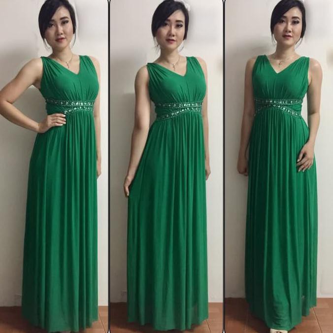 promo long dress - gown party night - prom dress - import dress tile terbaru